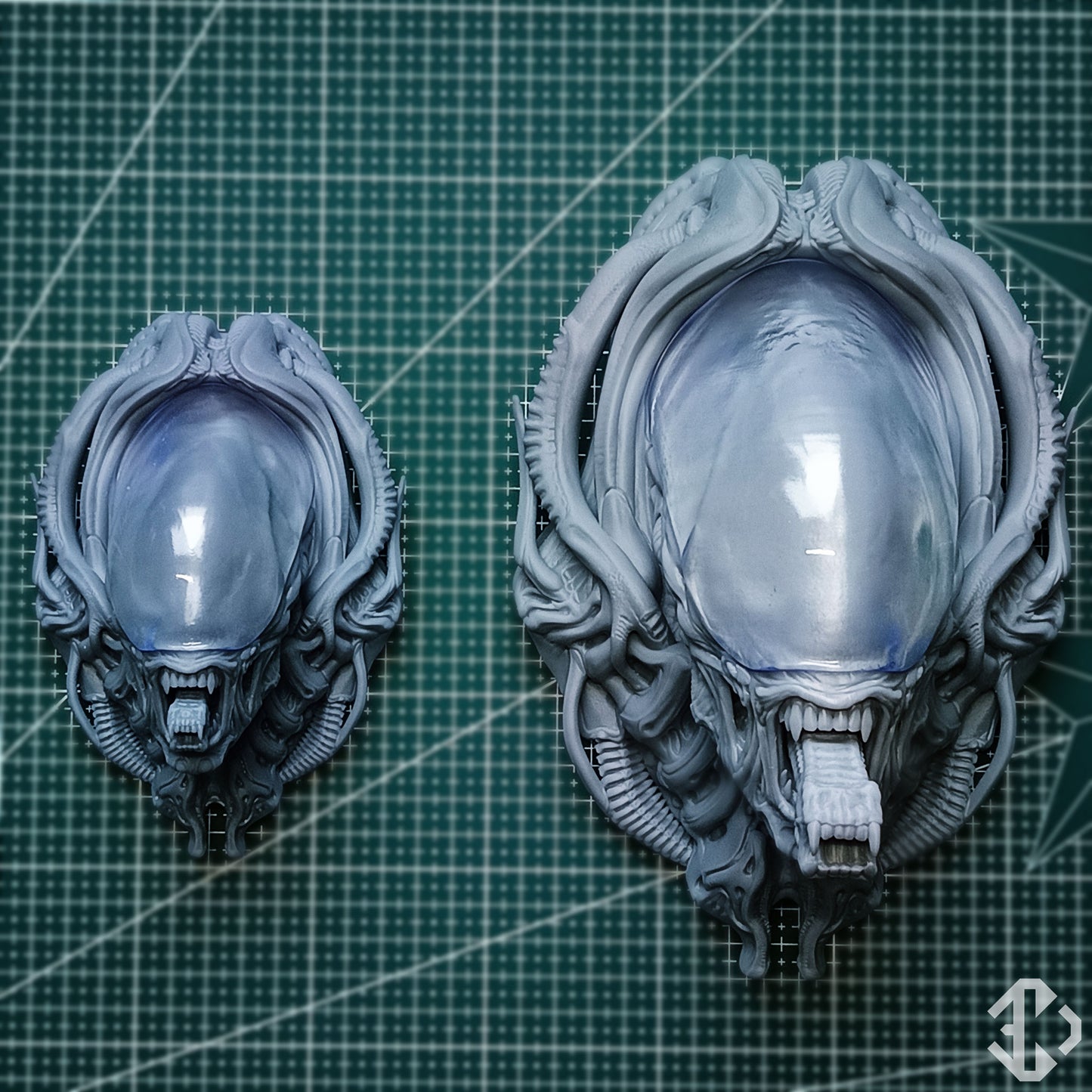 Alien Dog Wall Head