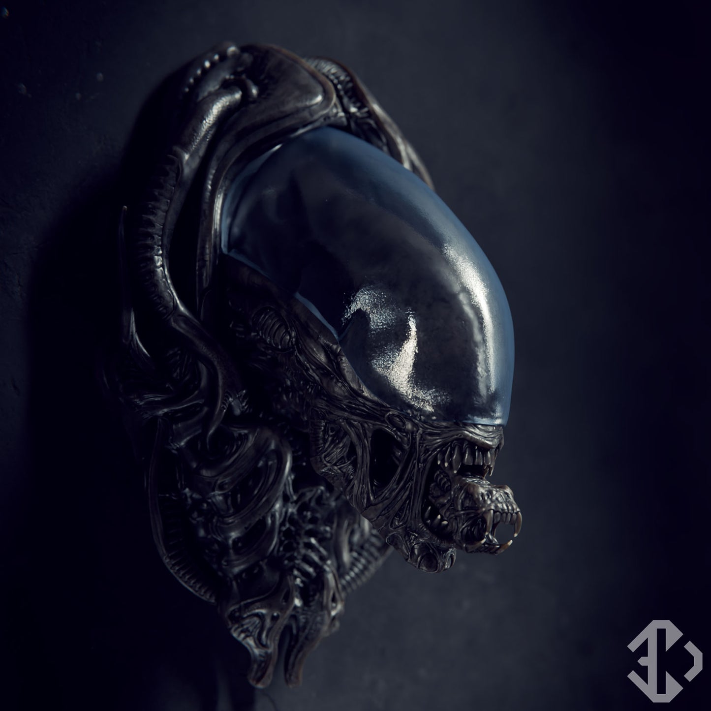 Alien Dog Wall Head