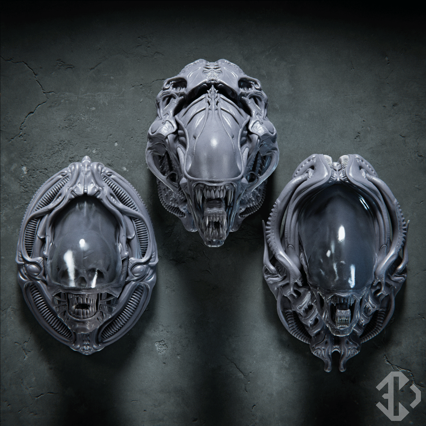 Aliens Head Collection